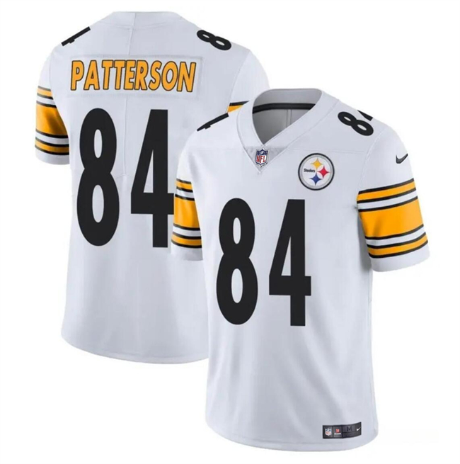 Men's Pittsburgh Steelers #84 Cordarrelle Patterson White Vapor Untouchable Limited Football Stitched Jersey